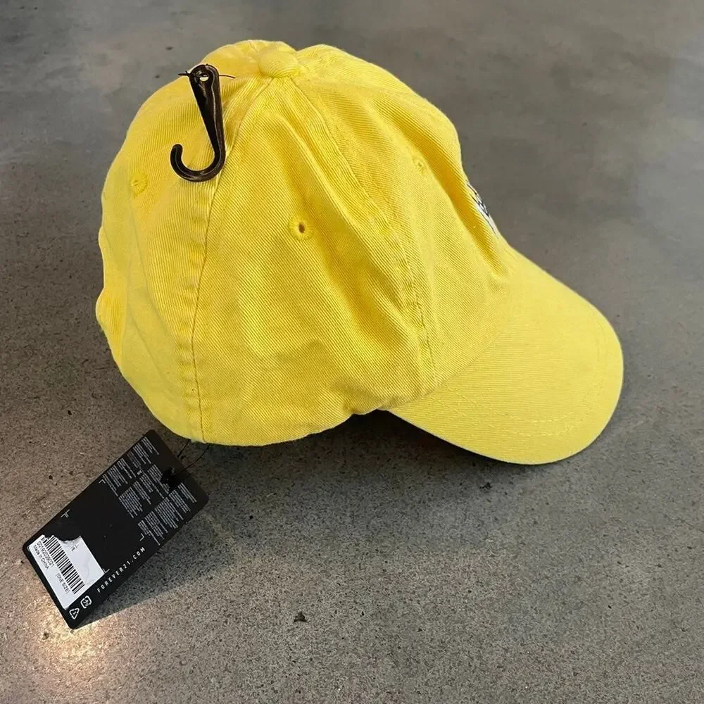 Forever 21 rock on hand emoji yellow cap boys hat new accessory gender neutral